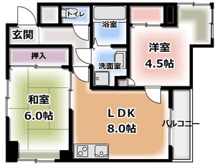 カルチェ・ダムールC棟の物件間取画像